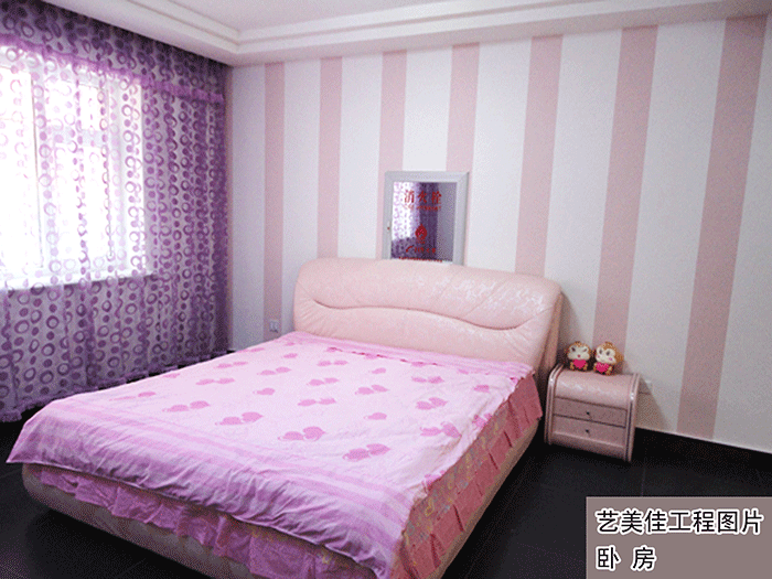 艺美佳硅藻泥工程实景卧室展示