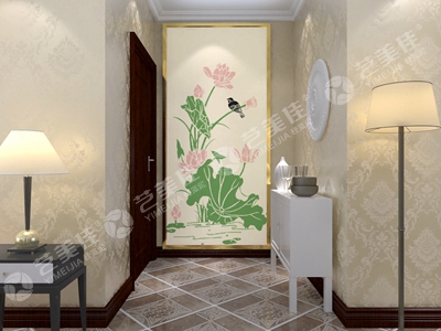 艺美佳硅藻泥过道效果  