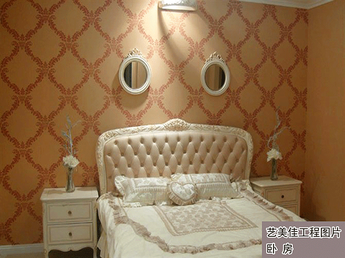 艺美佳硅藻泥工程实景卧室展示