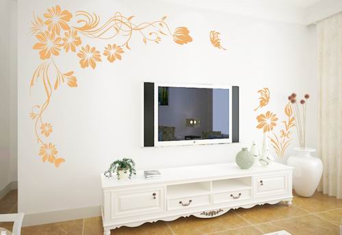 硅藻泥背景墙画-312（2小2大）