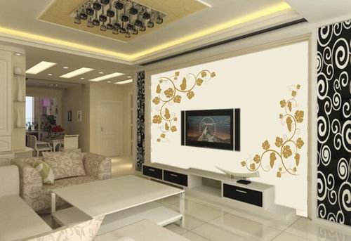 硅藻泥背景墙画-111（1小1大）