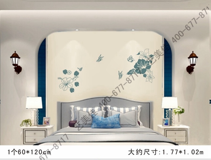 硅藻泥背景墙画-203（1大）