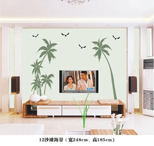 12-沙滩海景镂印