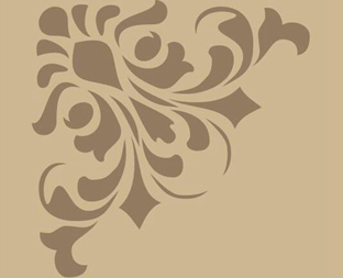 边角墙花镂印-LY50002