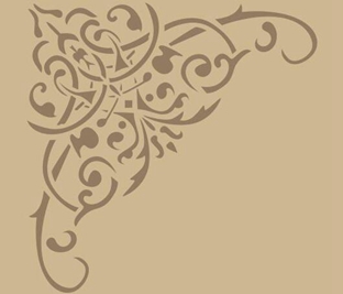 边角墙花镂印-LY50012