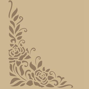 边角墙花镂印-LY50013
