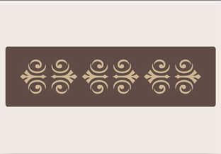 腰线腰花镂印-LY60006