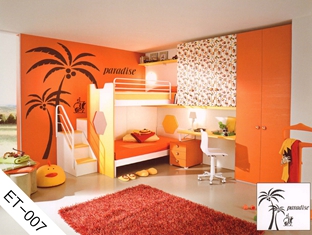 儿童房背景墙贴-ET007