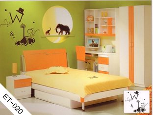 儿童房背景墙贴-ET020