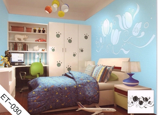 儿童房背景墙贴-ET030