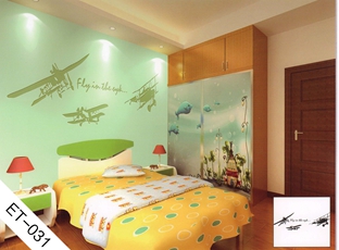 儿童房背景墙贴-ET031