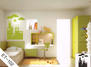 儿童房背景墙贴-ET102