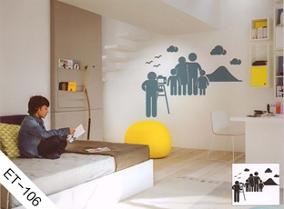 儿童房背景墙贴-ET106